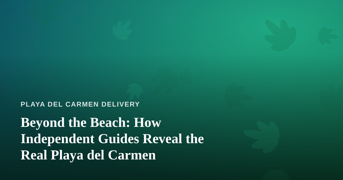 Beyond the Beach: How Independent Guides Reveal the Real Playa del Carmen